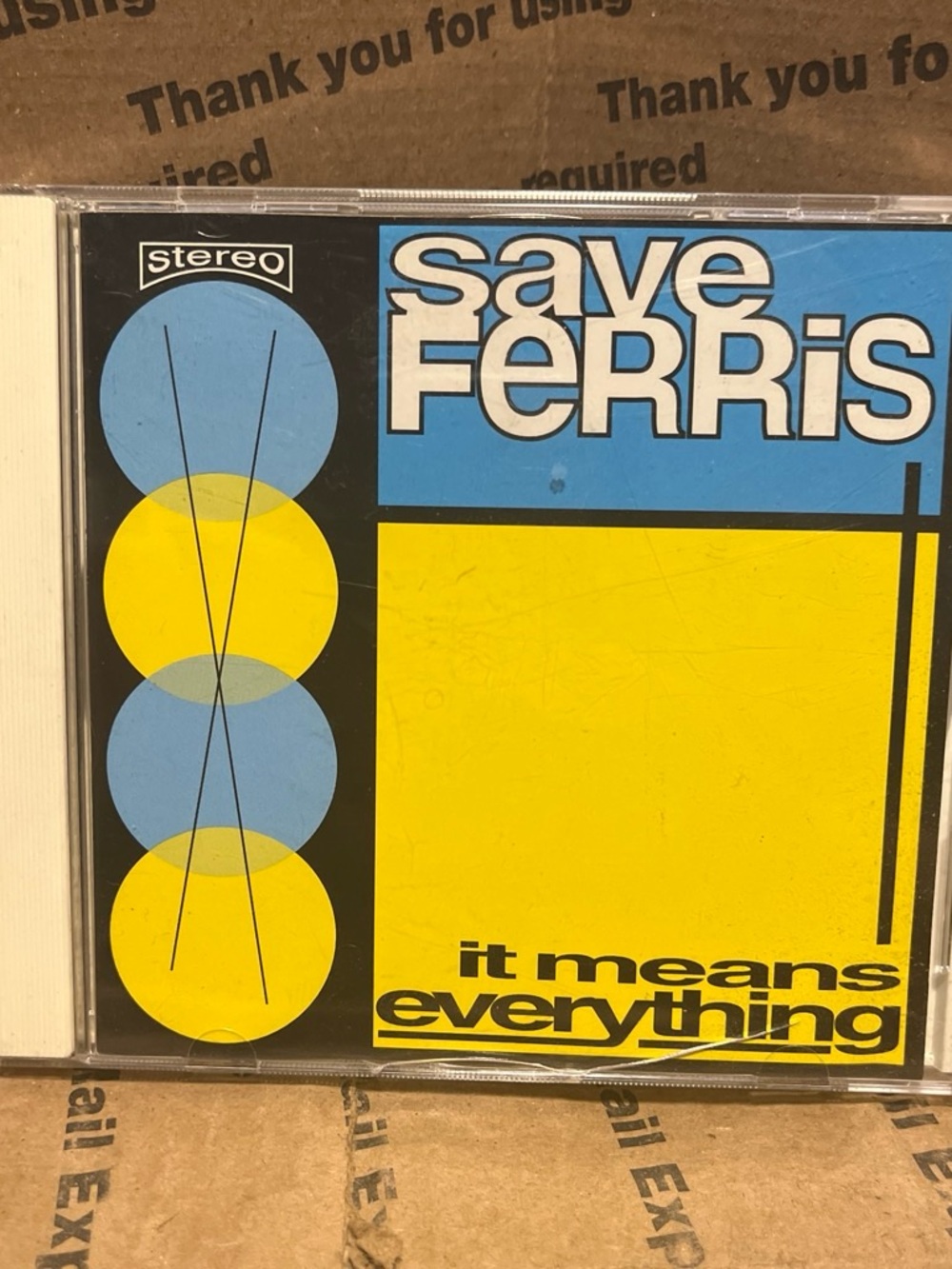 Save Ferris 

It Means Everything Wall Art Print - Yellow & Blue